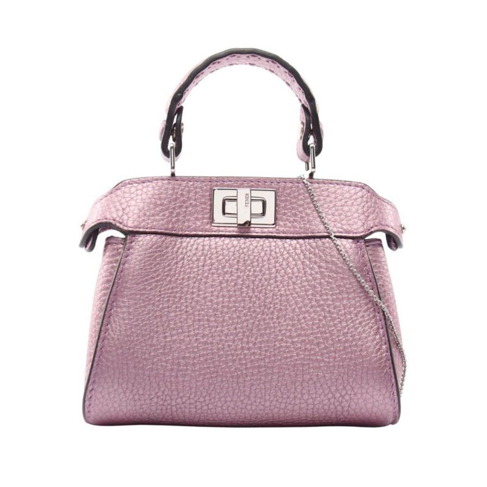 Fendi Peekaboo Nano Leather 2way Handbag